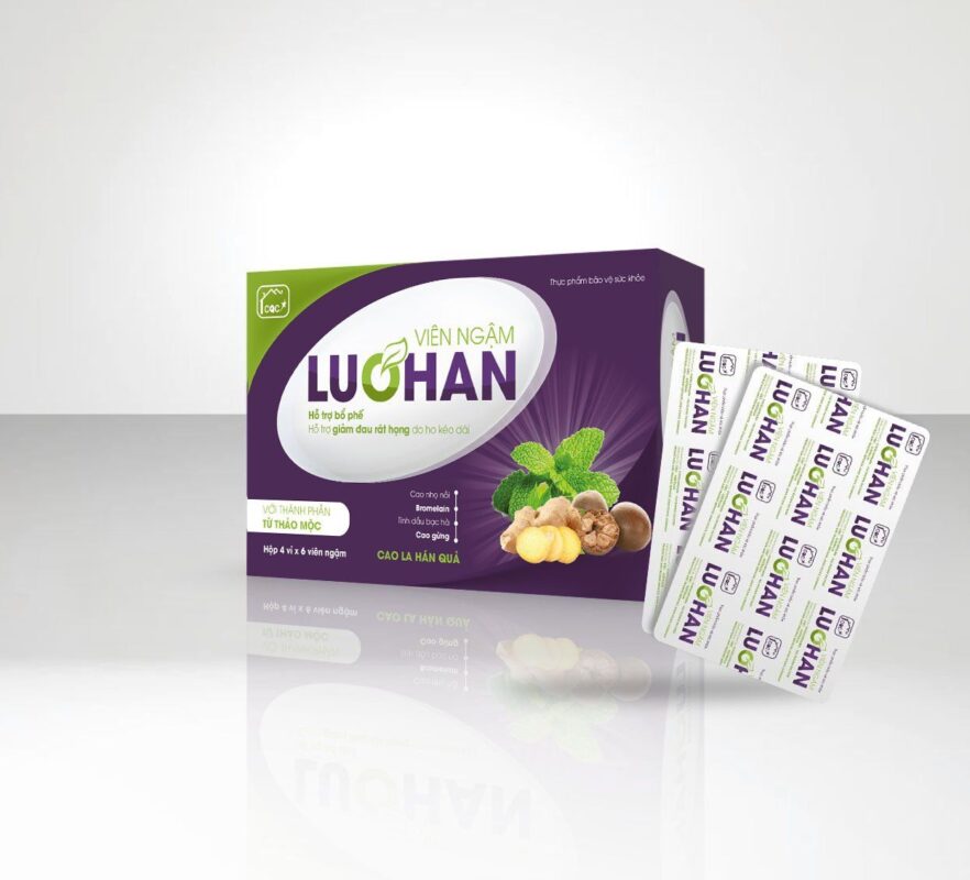 Viên ngậm Luohan – Hộp 24 viên