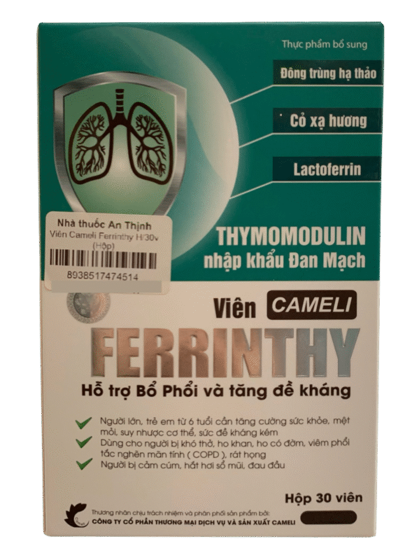Viên uống CAMELI FERRINTHY – Hộp 30 viên
