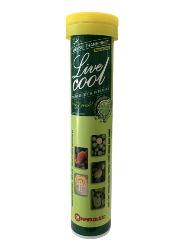 Viên sủi tăng đề kháng Live cool hương cam – Tube 16 viên