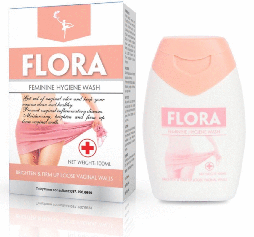Dung dịch vệ sinh phụ nữ Flora – Lọ 100ml