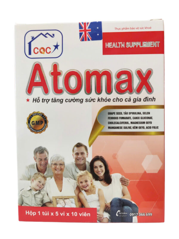 Viên uống CQC Atomax – Hộp 50 viên