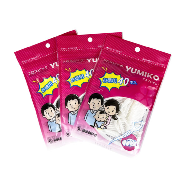 Tăm chỉ kẽ răng Yumiko Kazoku – Gói 40 cây