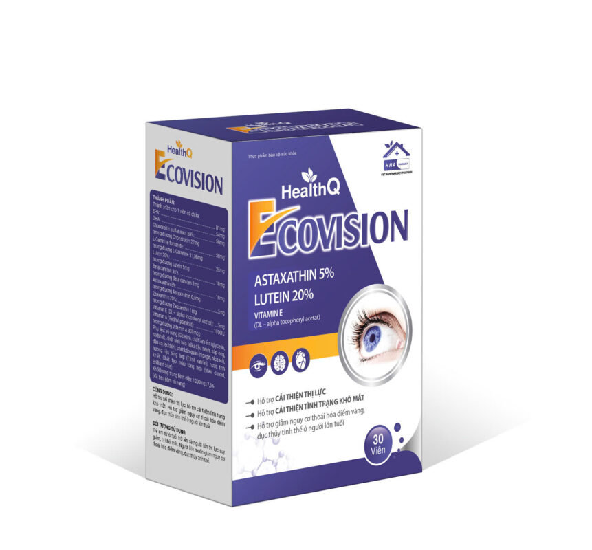 Viên uống bổ mắt HealthQ EcoVision – Hộp 30 viên