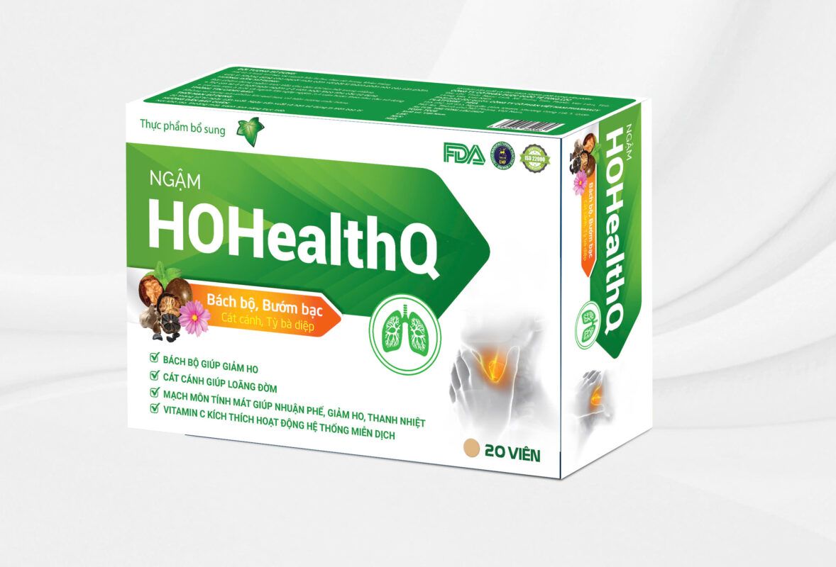 Viên ngậm ho HOHealthQ – Hộp 20 viên