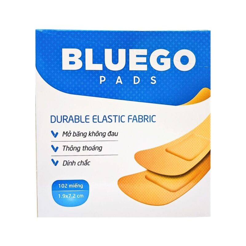 Băng dán Bluego Pads 1.9 x 7.2 cm – Hộp 102 miếng