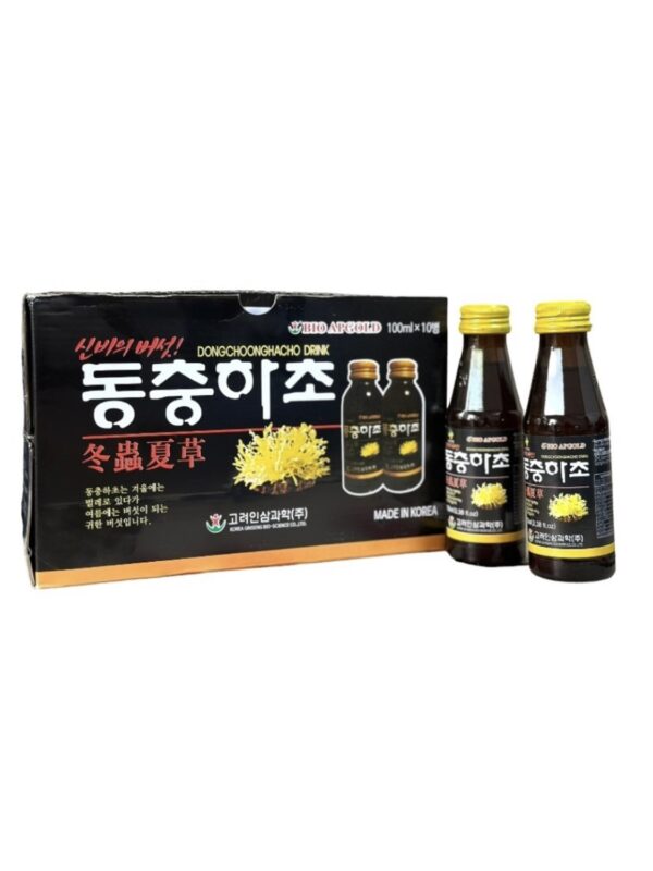 Nước đông trùng hạ thảo BIO APGOLD – Dongchoonghacho Drink – Hộp 10 chai x 100 ml