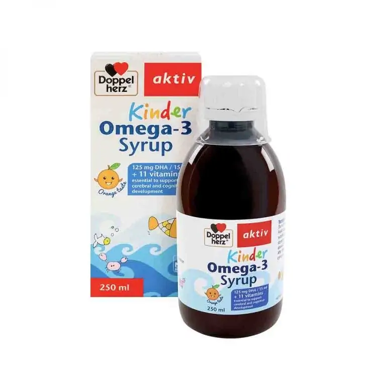Thực phẩm bảo vệ sức khoẻ KINDER OMEGA 3 SYRUP – chai 250ml