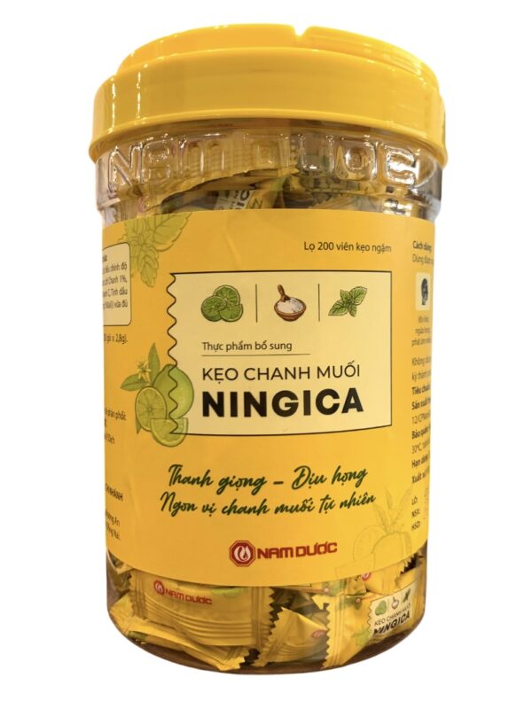 Thực phẩm bổ sung kẹo chanh muối NINGICA – Hộp 200 viên