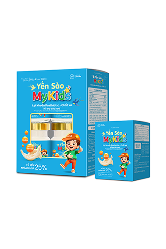 Thực phẩm bổ sung Yến sào Mykids lợi khuẩn Postbiotic – Chất xơ – Hộp 1 lọ 70ml