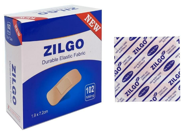 Băng Zilgo 1,9 x 7,2cm – Hộp 102 miếng